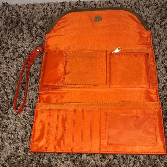 Orange Wallet/Wristlet - Picture 5 of 6